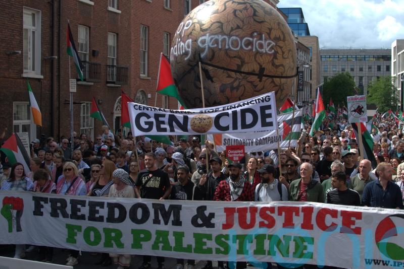 Thousands attend pro-Palestinian rally in Dublin