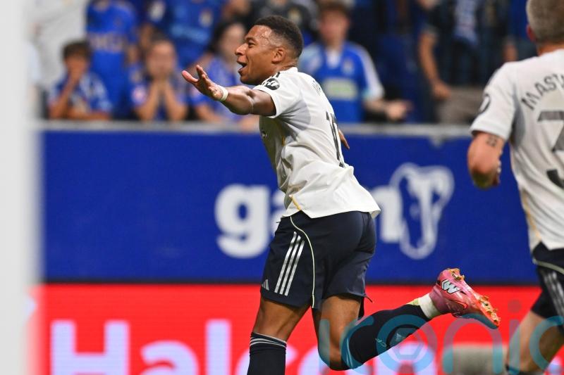 Kylian Mbappe on target again as Real Madrid beat Real Oviedo