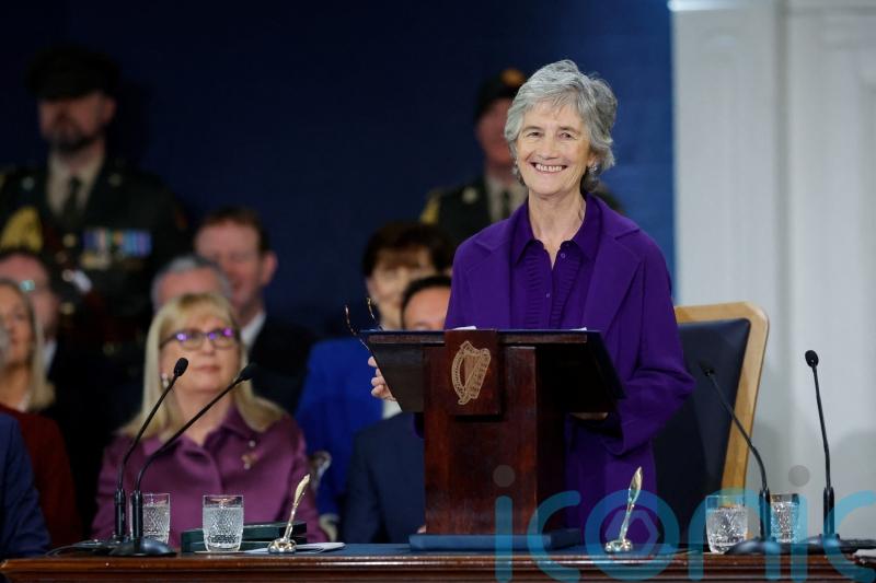 Hugs and handshakes as Catherine Connolly inaugurated as president